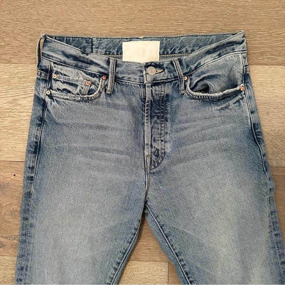 MOTHER Denim Blue Ankle Crop Jeans - Picture 6 of 12